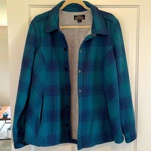 Flannel lightweight fleece jacket, size L